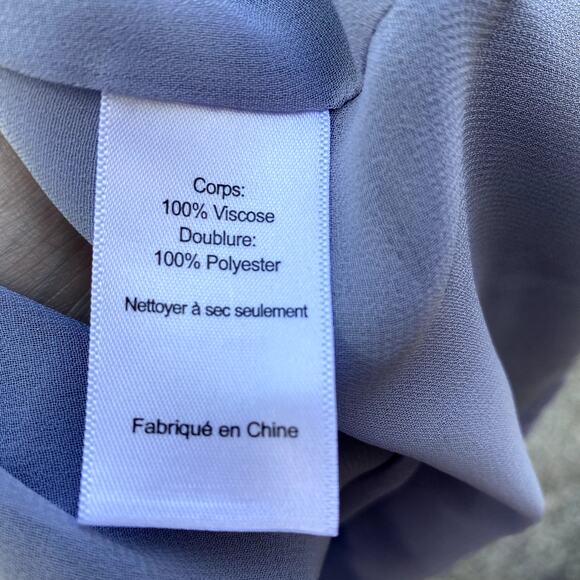 ASTR Gwyn Maxi Wrap Dress Blue Floral Women's Large ACDR94222 - Picture 14 of 15